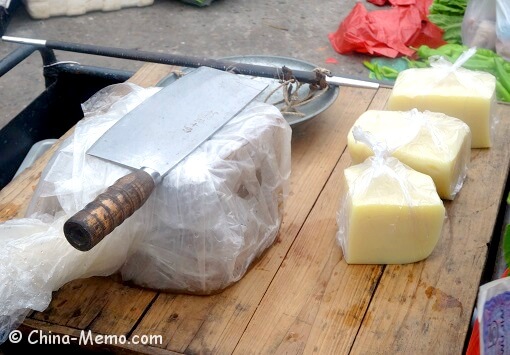 China Local Street Market Rice Tofu